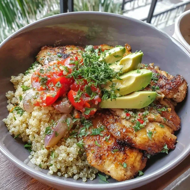Bowl de Pollo a la Plancha con Quinoa y Aguacate