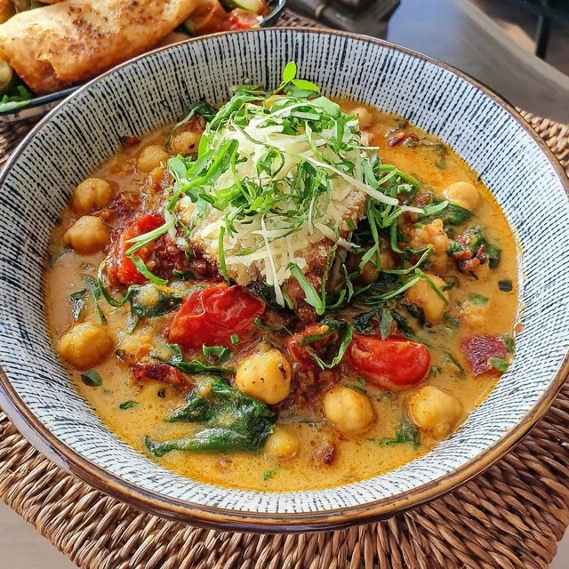 Curry de Garbanzos y Espinacas Exprés