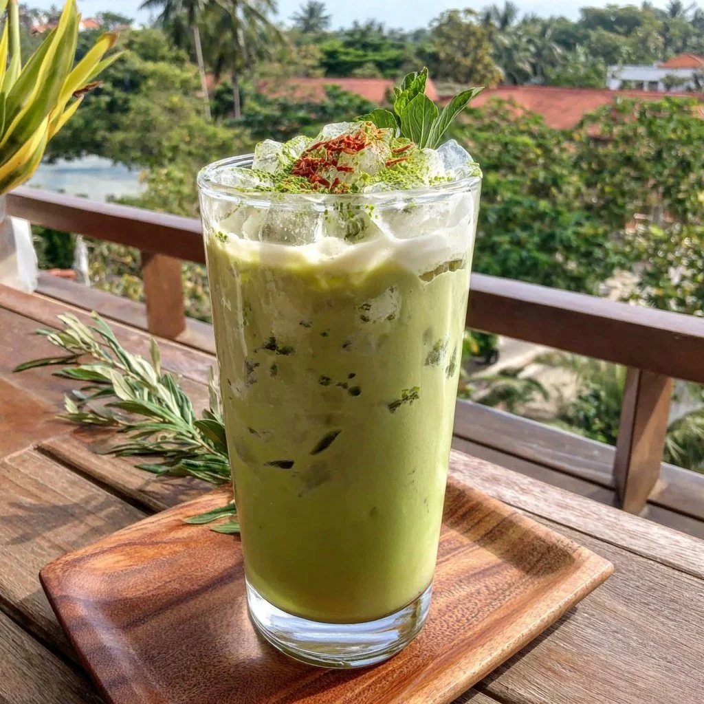 Matcha Latte Helado Casero