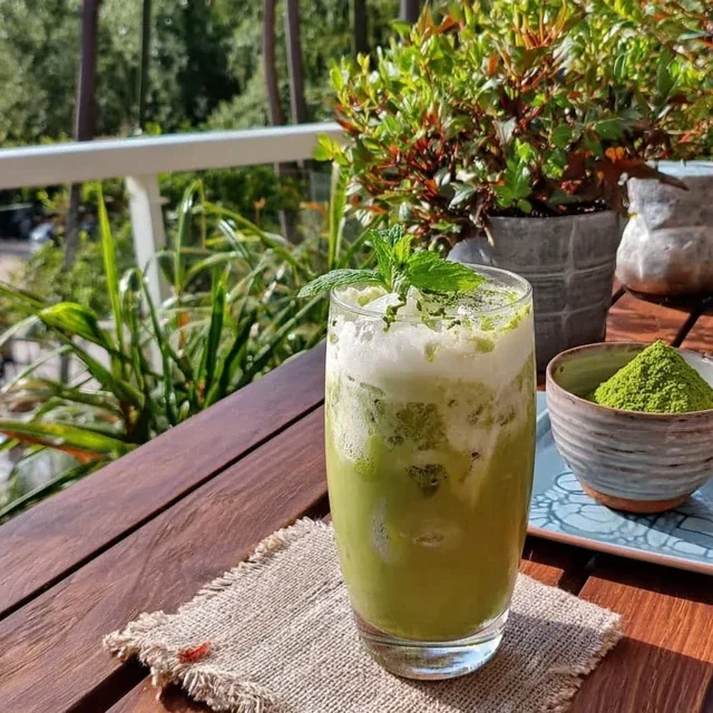 Matcha Latte Helado Casero