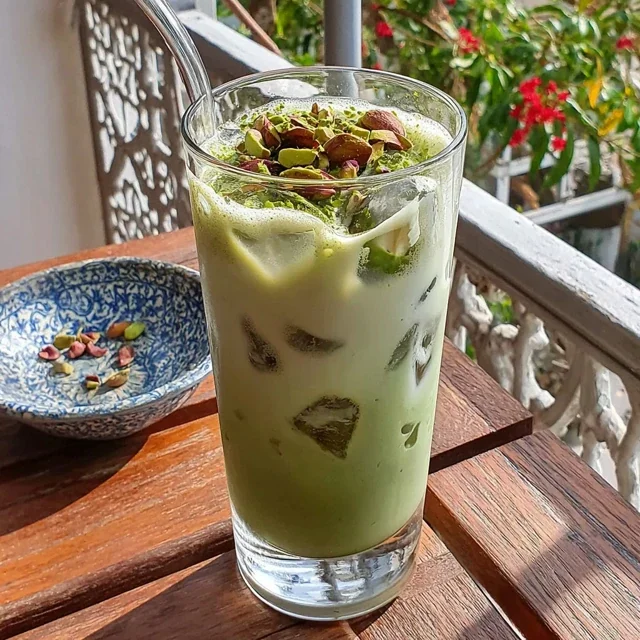 Matcha Latte Helado Casero