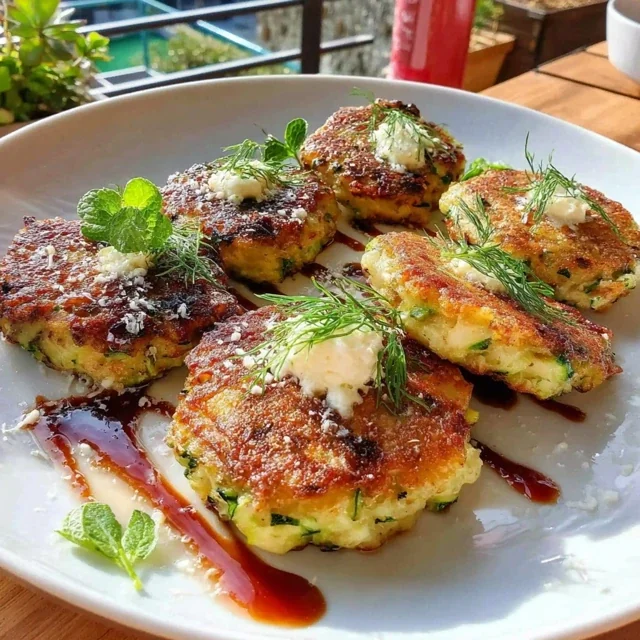 Tortitas de Calabacín con Queso Fresco
